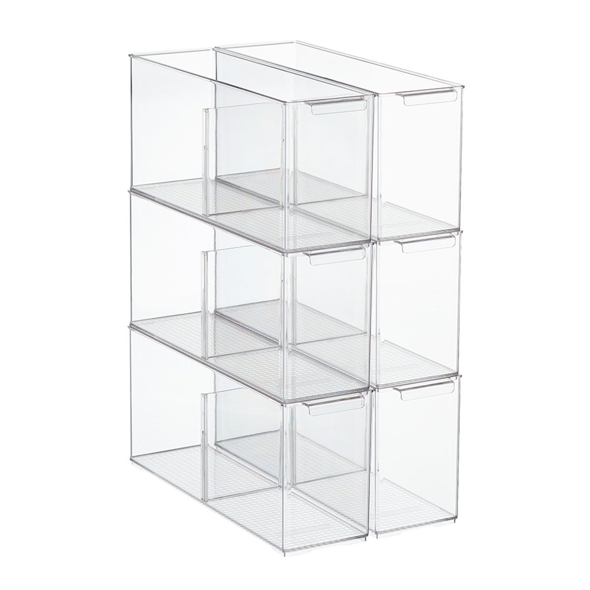 ShelfDepth Pantry Bin with Divider Case of 6 The Container Store
