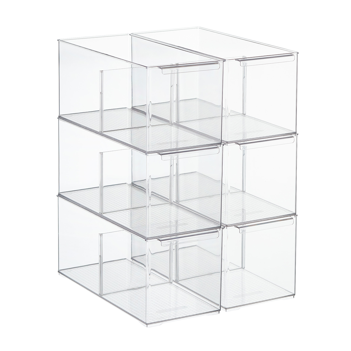 Shelf-Depth Pantry Bin with Divider Case of 6 | The Container Store