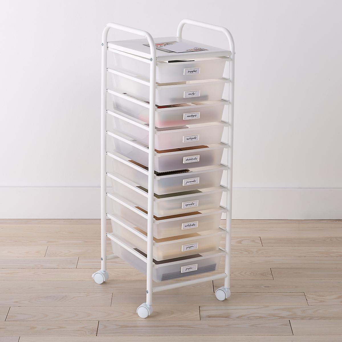 10Drawer Rolling Cart The Container Store