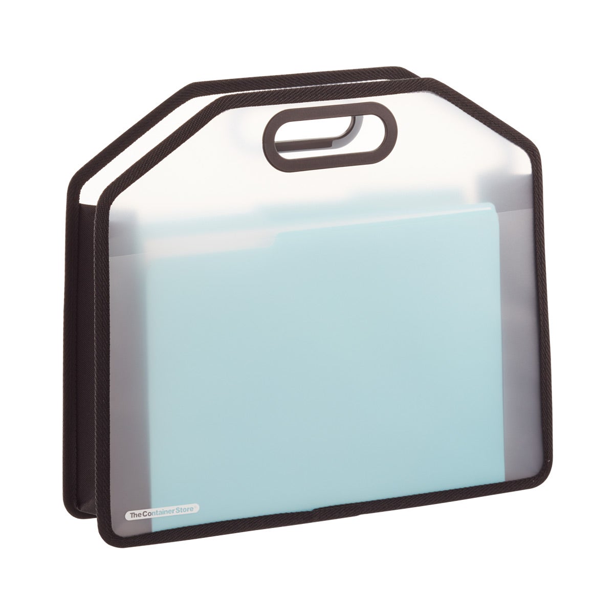 Our Clear File Tote with Handles The Container Store