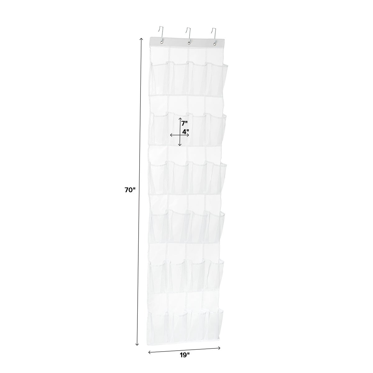 24-Pocket Mesh Over the Door Shoe Bag