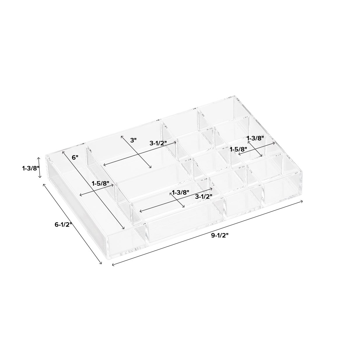 Clear Acrylic Small Stackable Trays