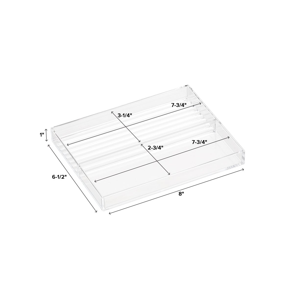 Clear Acrylic Large Stackable Trays
