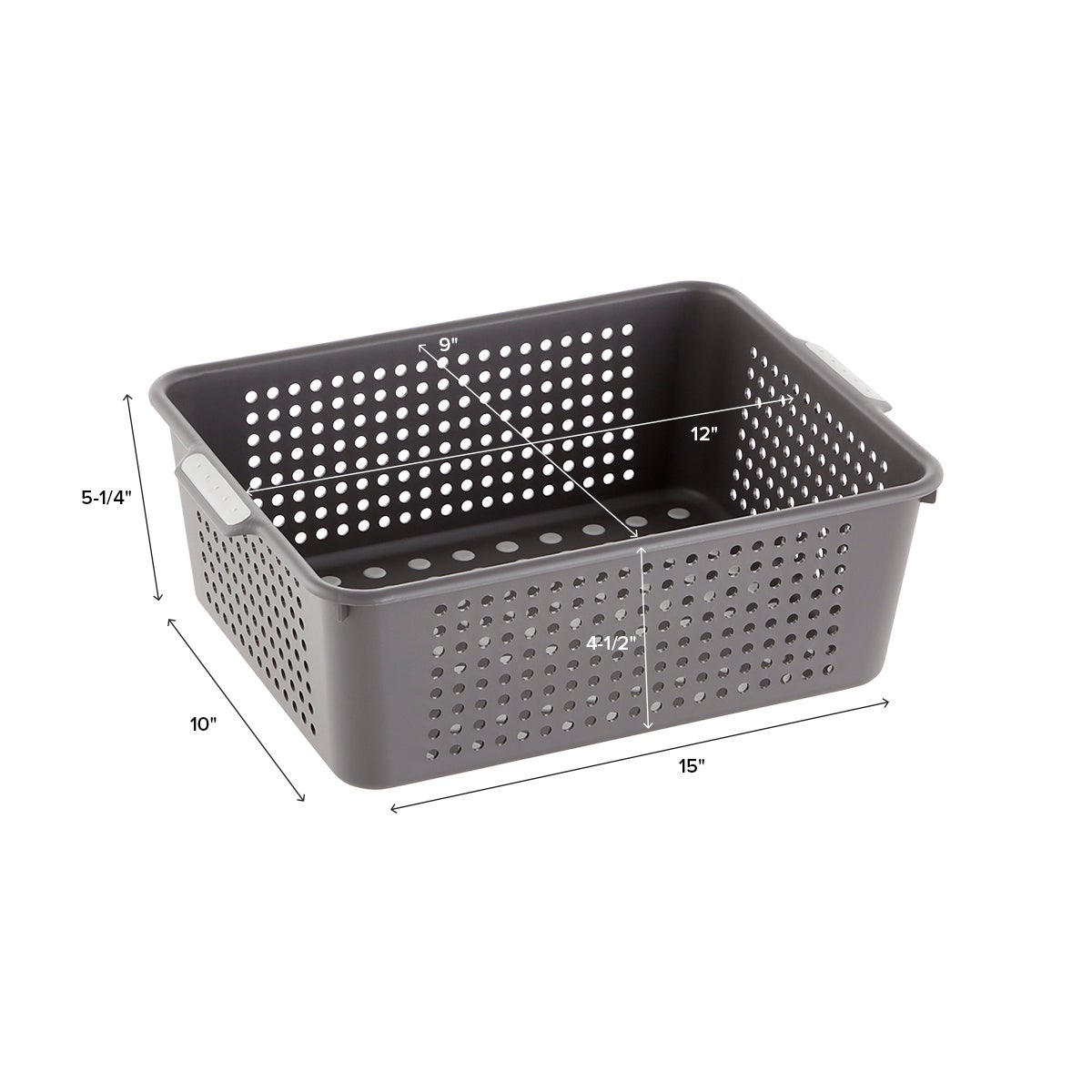 madesmart Charcoal Storage Baskets The Container Store