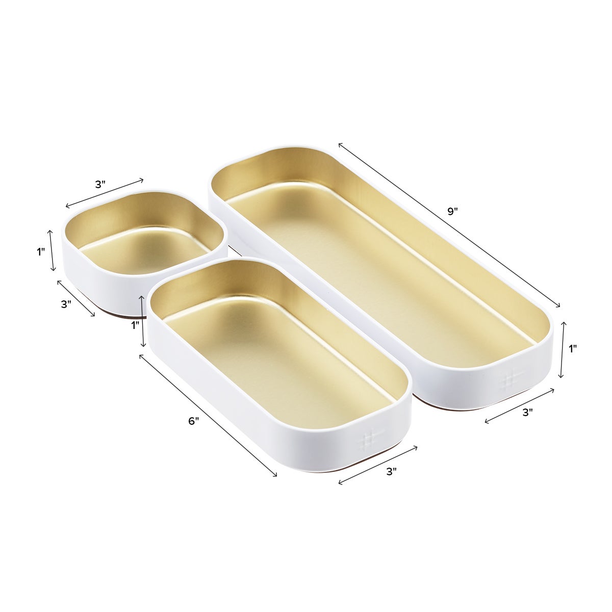 Shallow Metal Drawer Organizers The Container Store