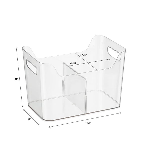 iDesign Linus Divided Freezer Bins The Container Store