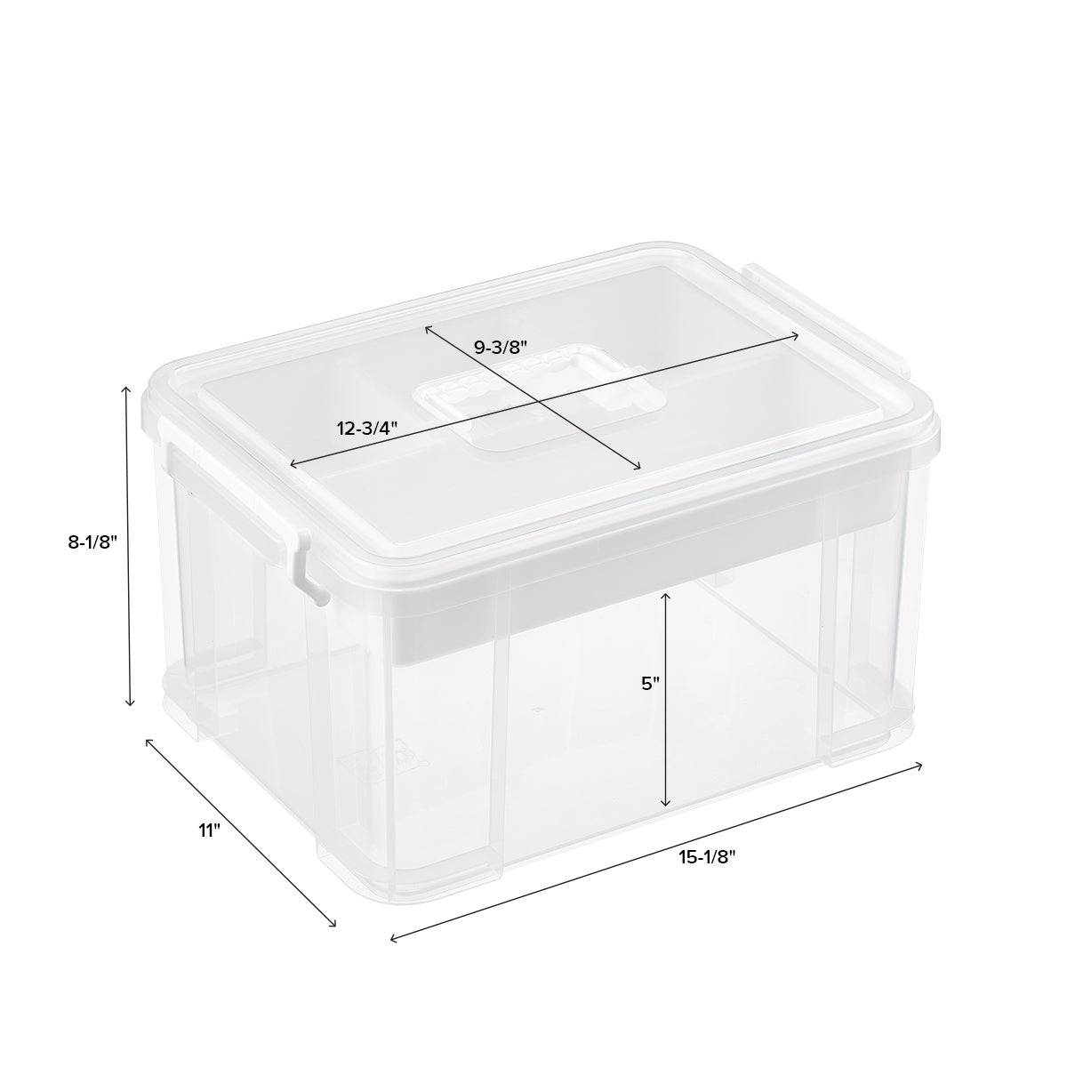 Small White Craft Organizer Tote The Container Store
