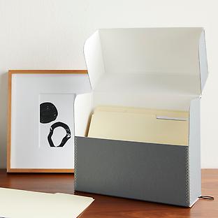 Letter-Size Archival File Storage Box & Files