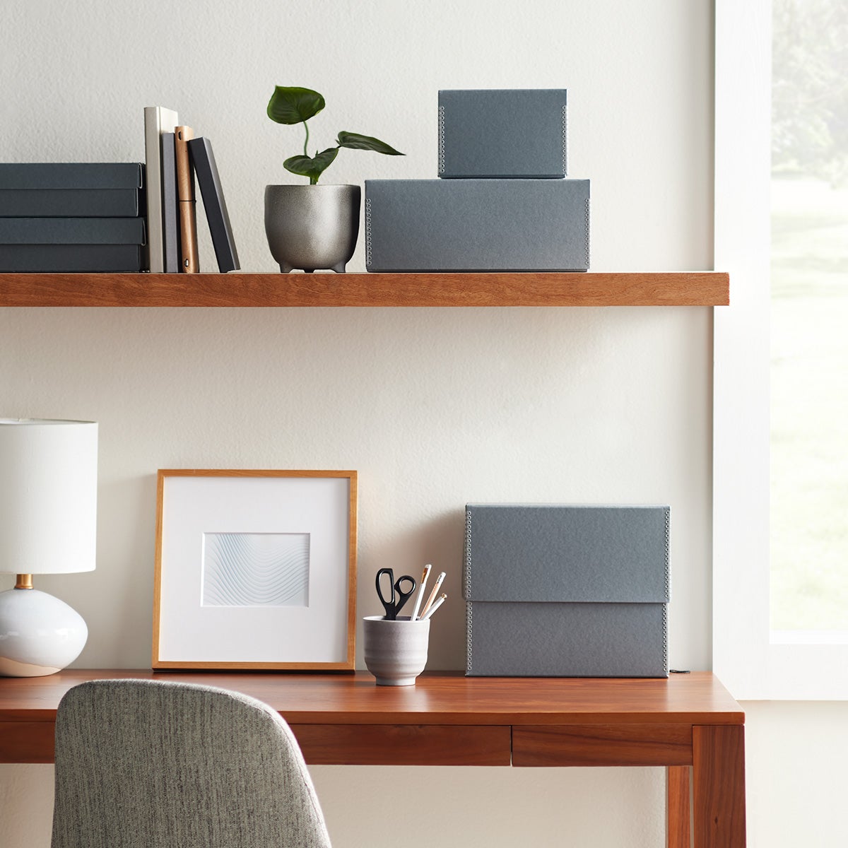 University Products LetterSize Archival File Storage Box & Files The