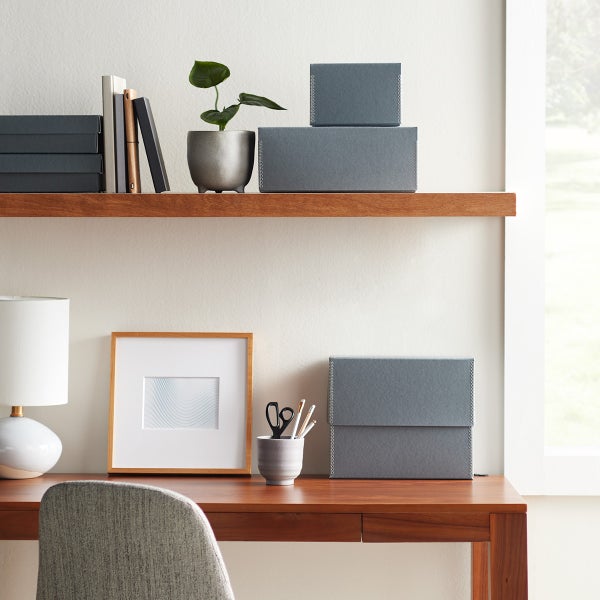 University Products LetterSize Archival File Storage Box & Files The