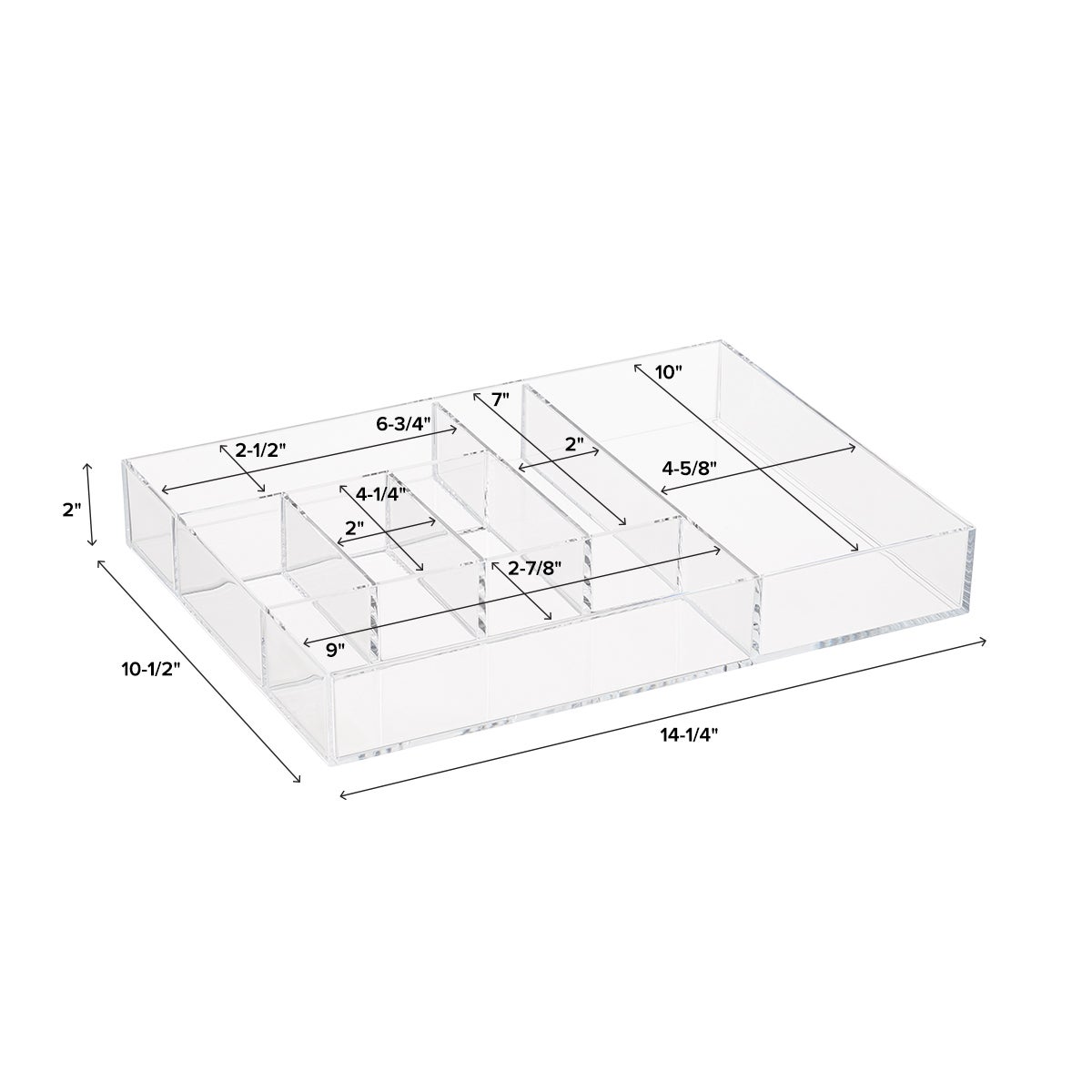 Luxe Acrylic Modular Makeup System The Container Store