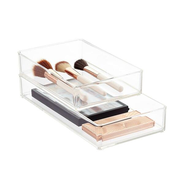 Medium Stackable Organizer Tray Translucent, 6-3/8 x 9-1/2 x 2-3/4 H | The Container Store