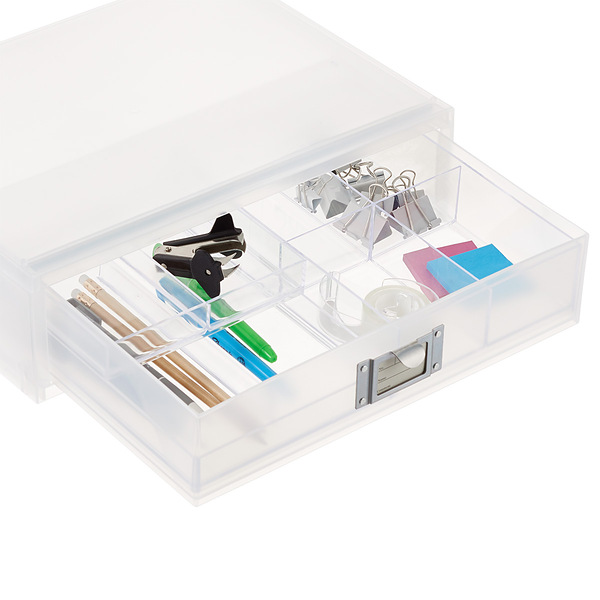  Whitmor 6-Section Clear Drawer Organizer - Office