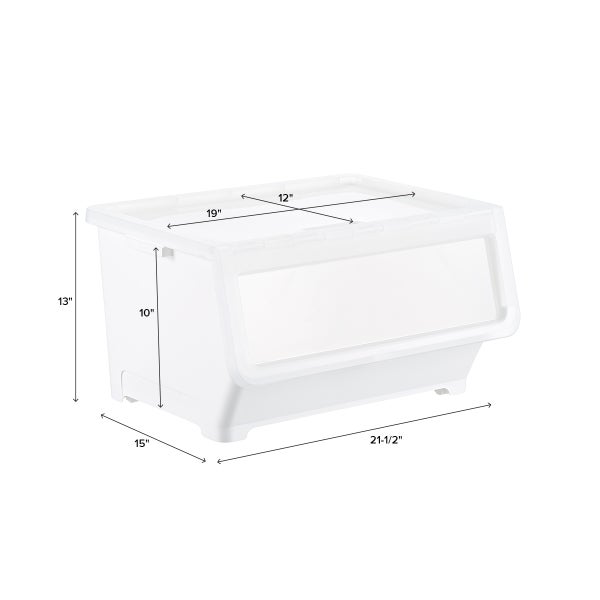 Picking Bin with Dual Open Lid The Container Store