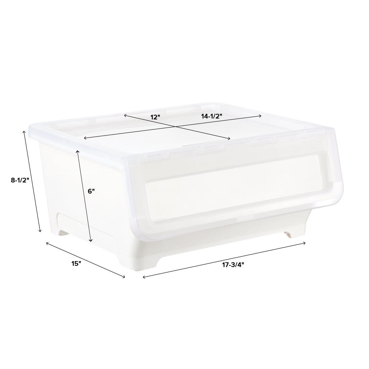 Short Picking Bin with Dual Open Lid The Container Store