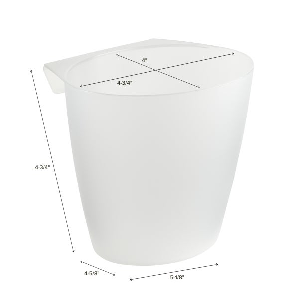 Clear 3Tier Rolling Cart Hanging Organizer Cup The Container Store