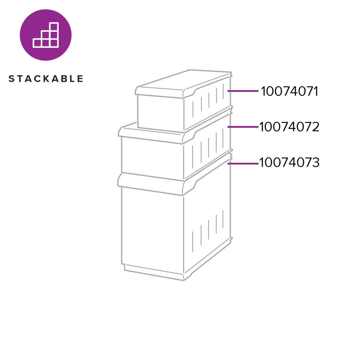 Clear Stackable Plastic Storage Bins The Container Store