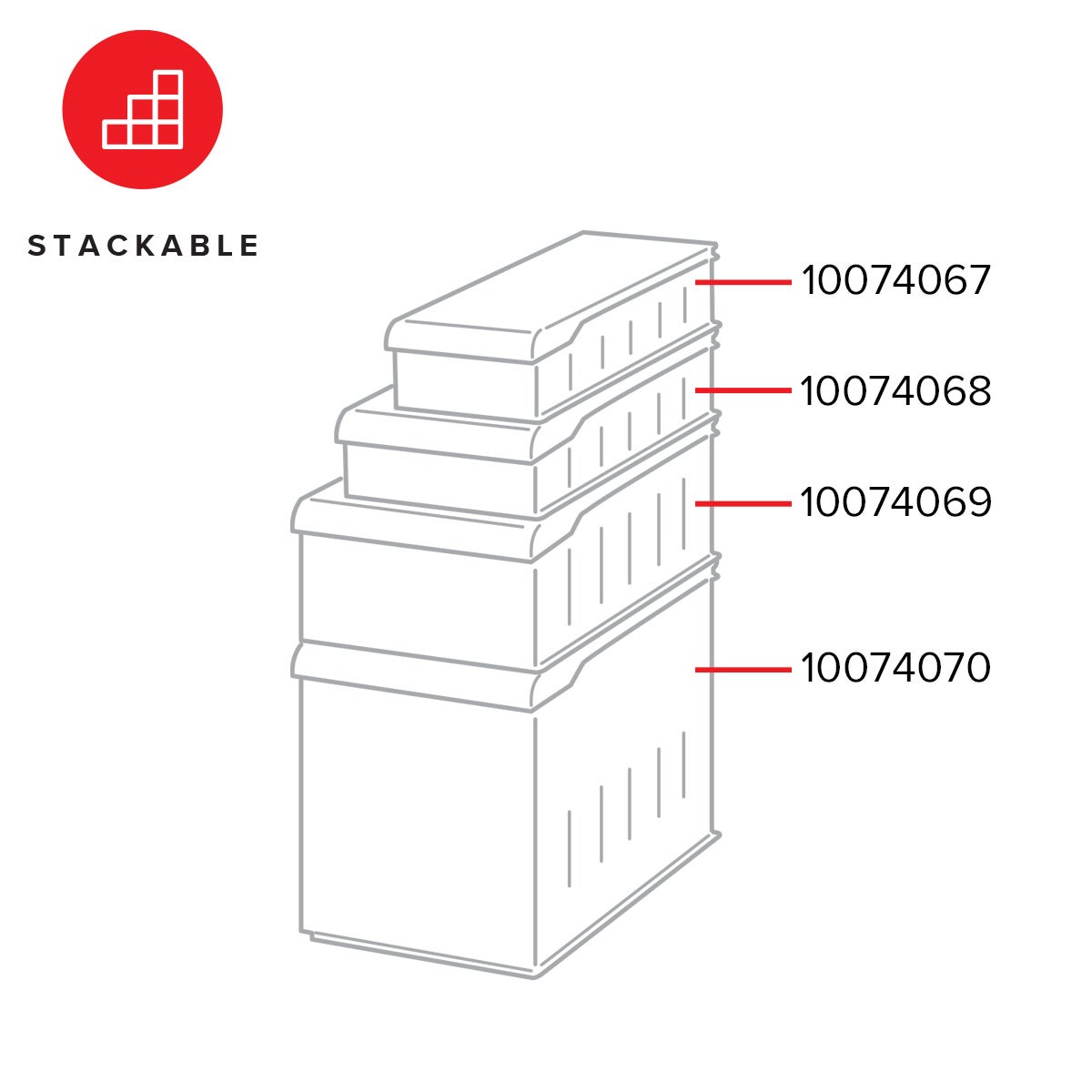 Clear Stackable Plastic Storage Bins The Container Store