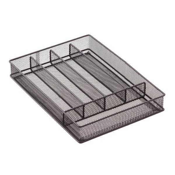 Graphite Mesh Cutlery Trays The Container Store