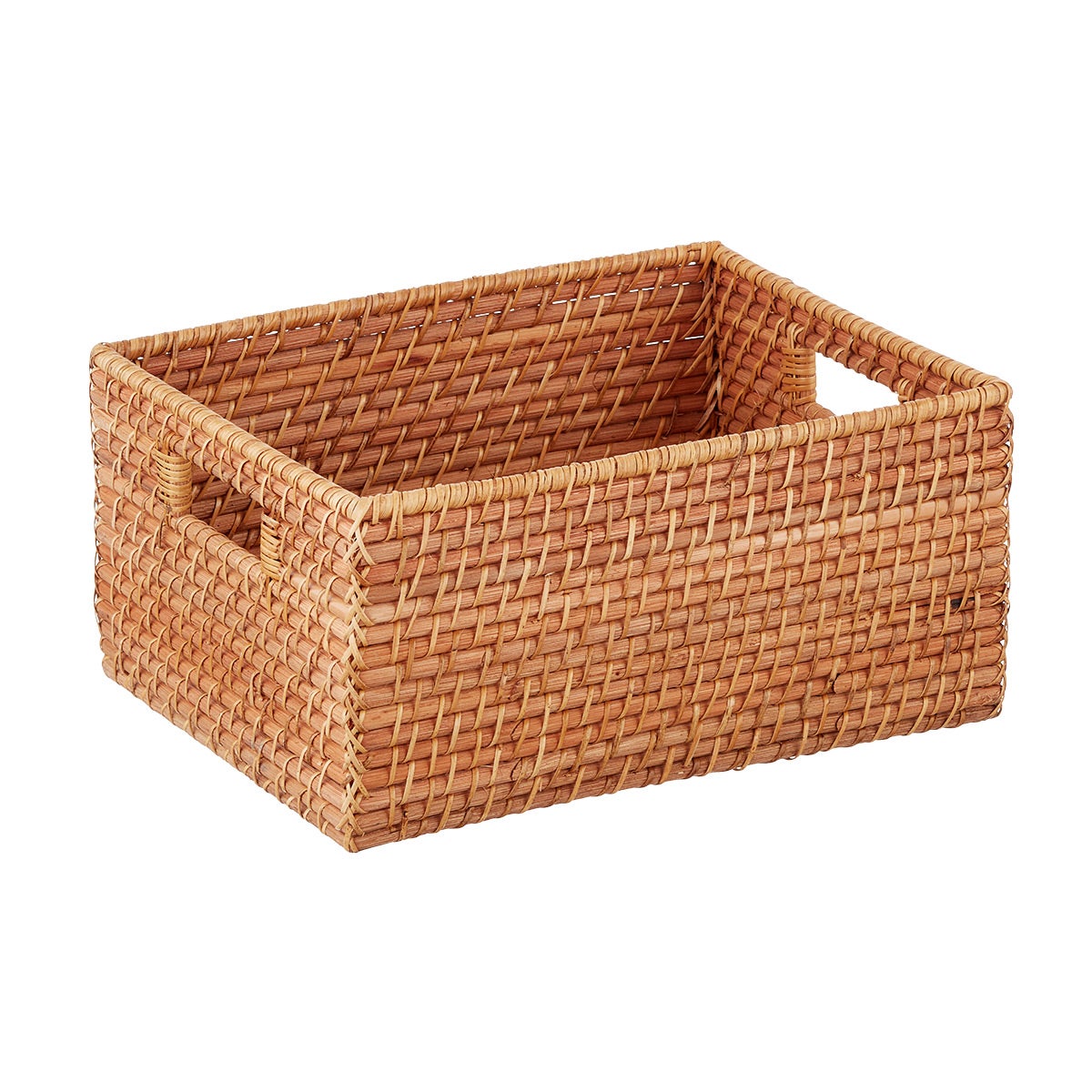 Rattan Storage Bins with Handles The Container Store