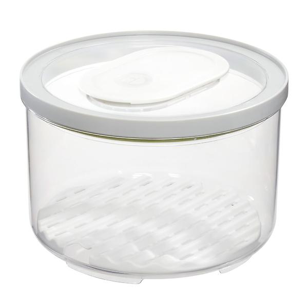 OXO Good Grips FlipLock Glass Canister, 0.5-Quart, White 