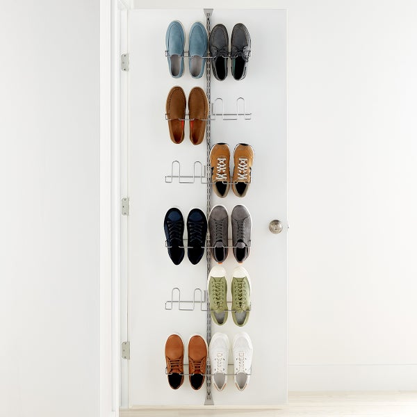 Elfa Utility Shoe Over the Door Rack Solution The Container Store