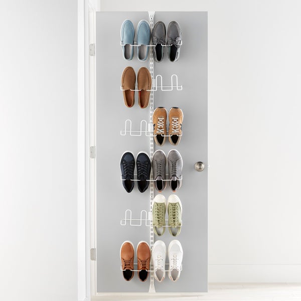 Elfa Utility Shoe Over the Door Rack Solution The Container Store