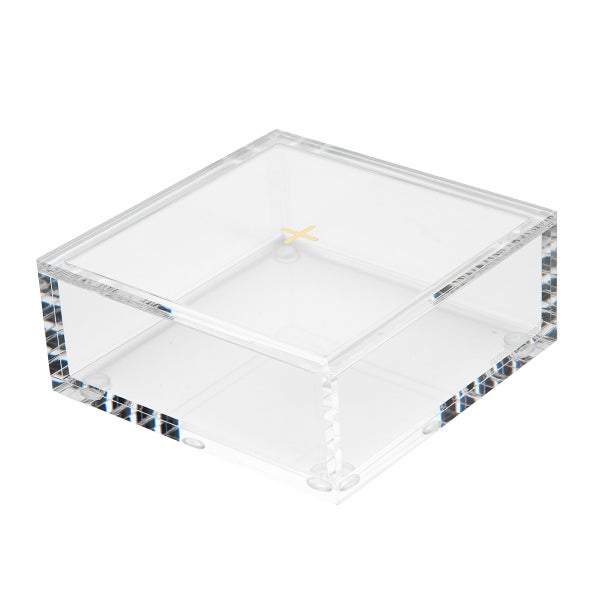 Russell Hazel Acrylic Box with Lid The Container Store