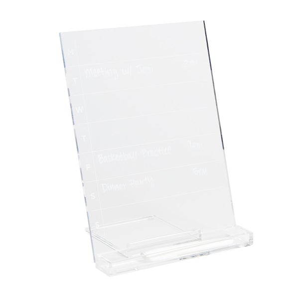 Russell Hazel Acrylic Weekly Dry Erase Board The Container Store