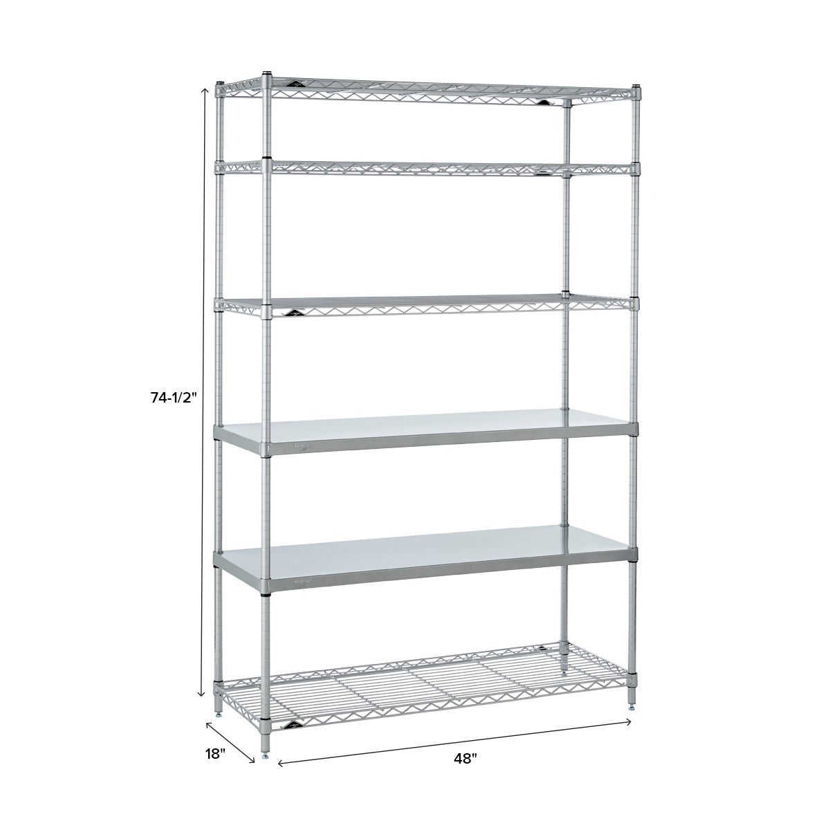 Retired kit- InterMetro 6-Shelf 48" Solution