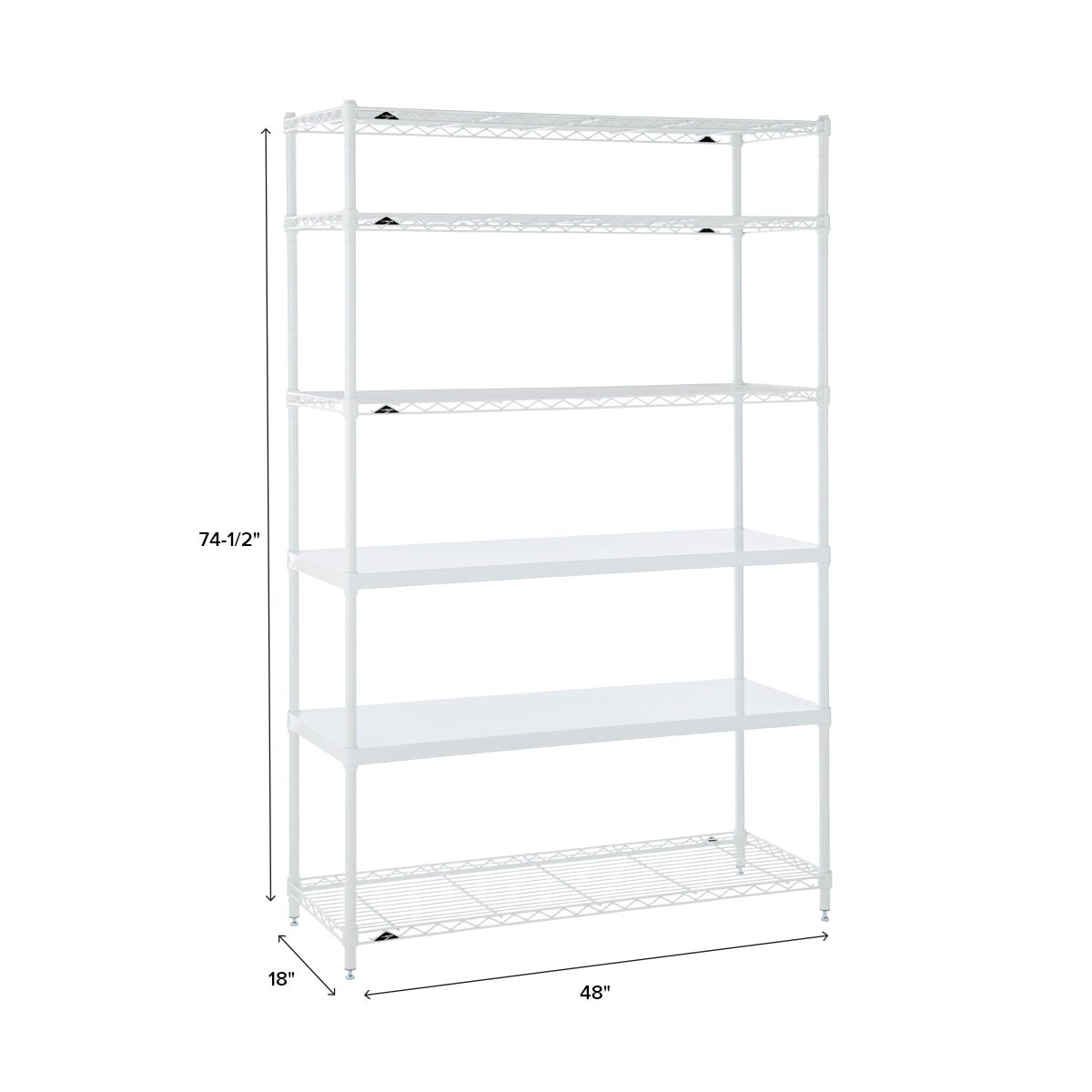Retired kit- InterMetro 6-Shelf 48" Solution