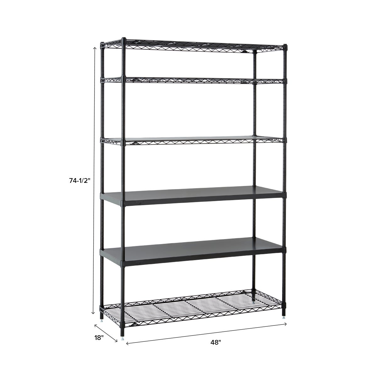 Retired kit- InterMetro 6-Shelf 48" Solution
