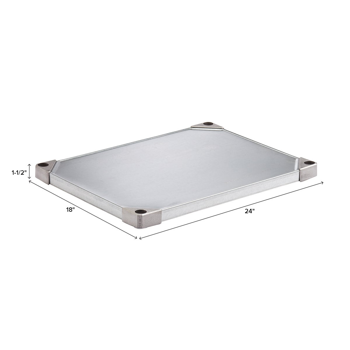 Metro Commercial Industrial Galvanized Solid Shelves The Container Store