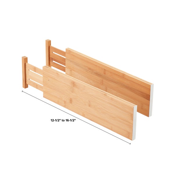 Bamboo Deep Drawer Organizers The Container Store