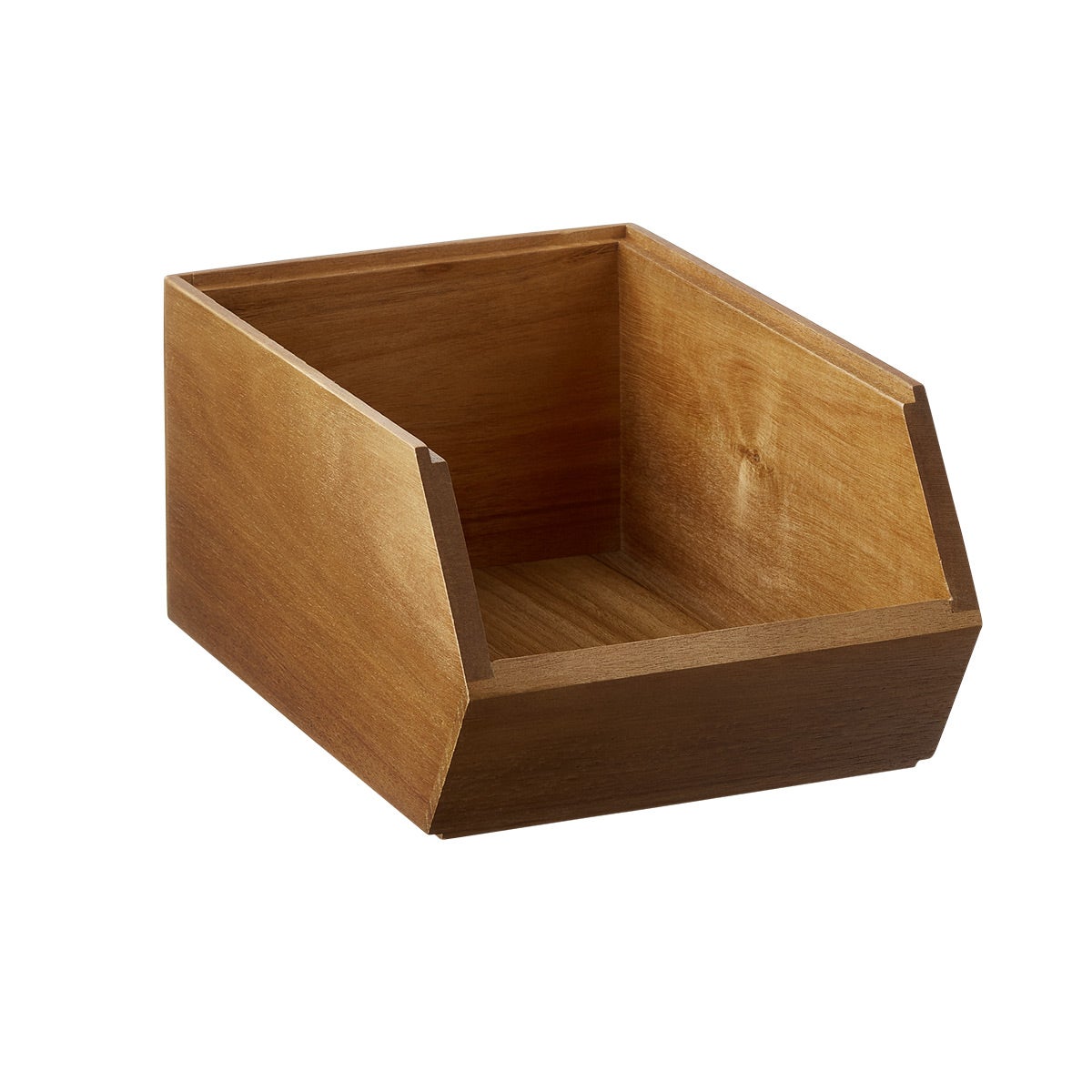 Rowan Narrow Acacia Stacking Bin