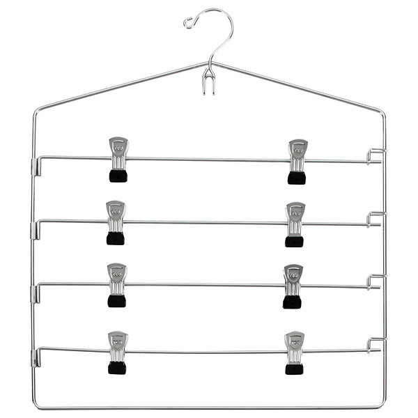 Chrome Metal Hangers Pkg/4