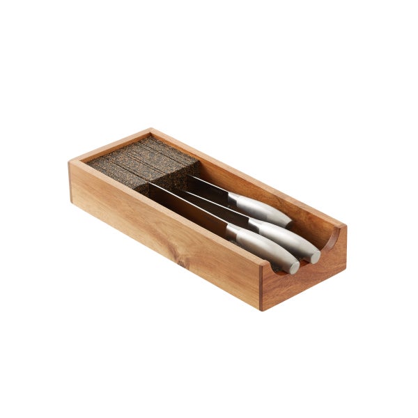 Bamboo InDrawer KnifeDock The Container Store