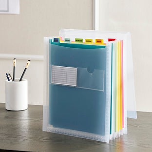 The Container Store 7-Pocket Vertical Accordion Letter File | The
