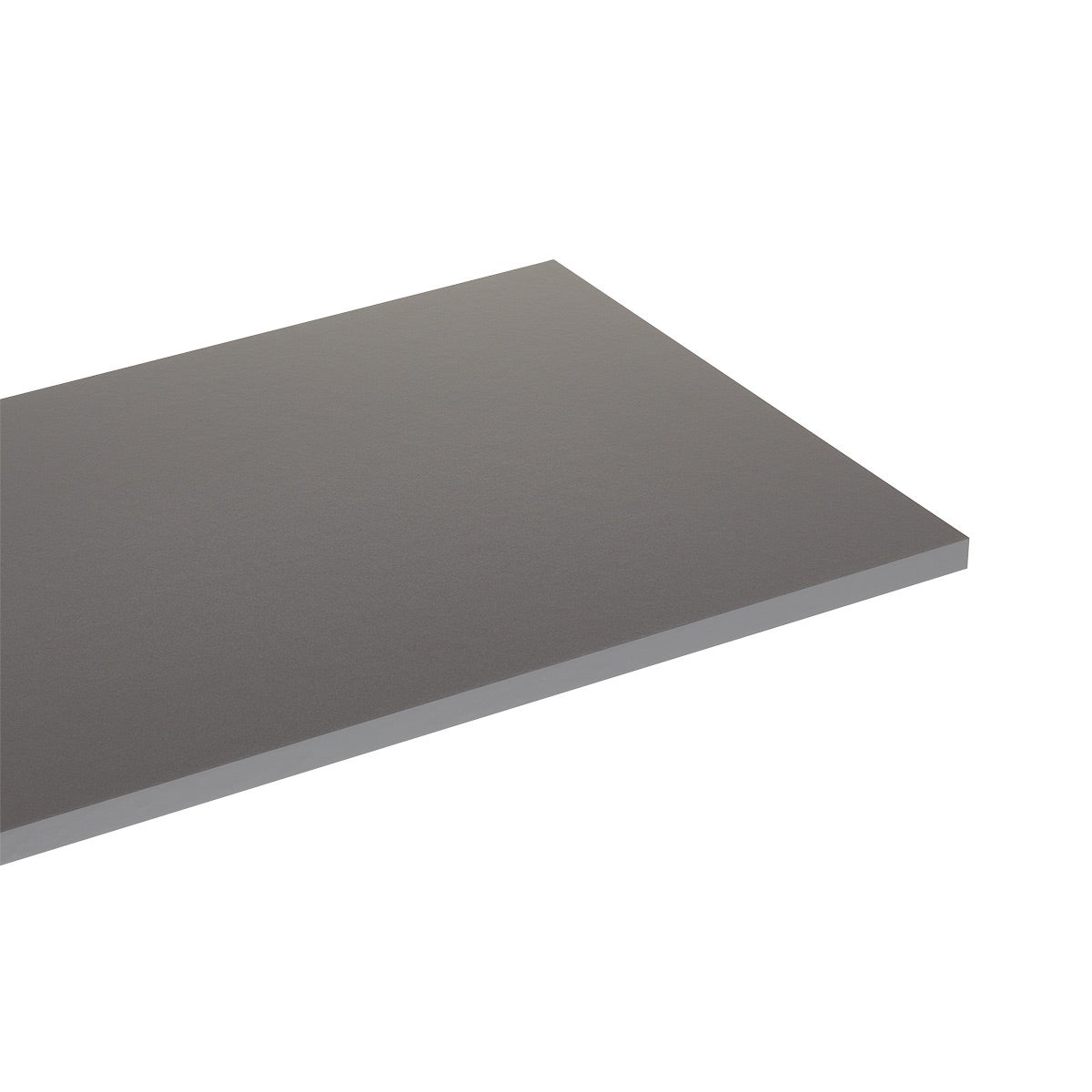 15-3/4" x 24-13/16" x 3/4" h Classic by Elfa Melamine End Shelf Grey