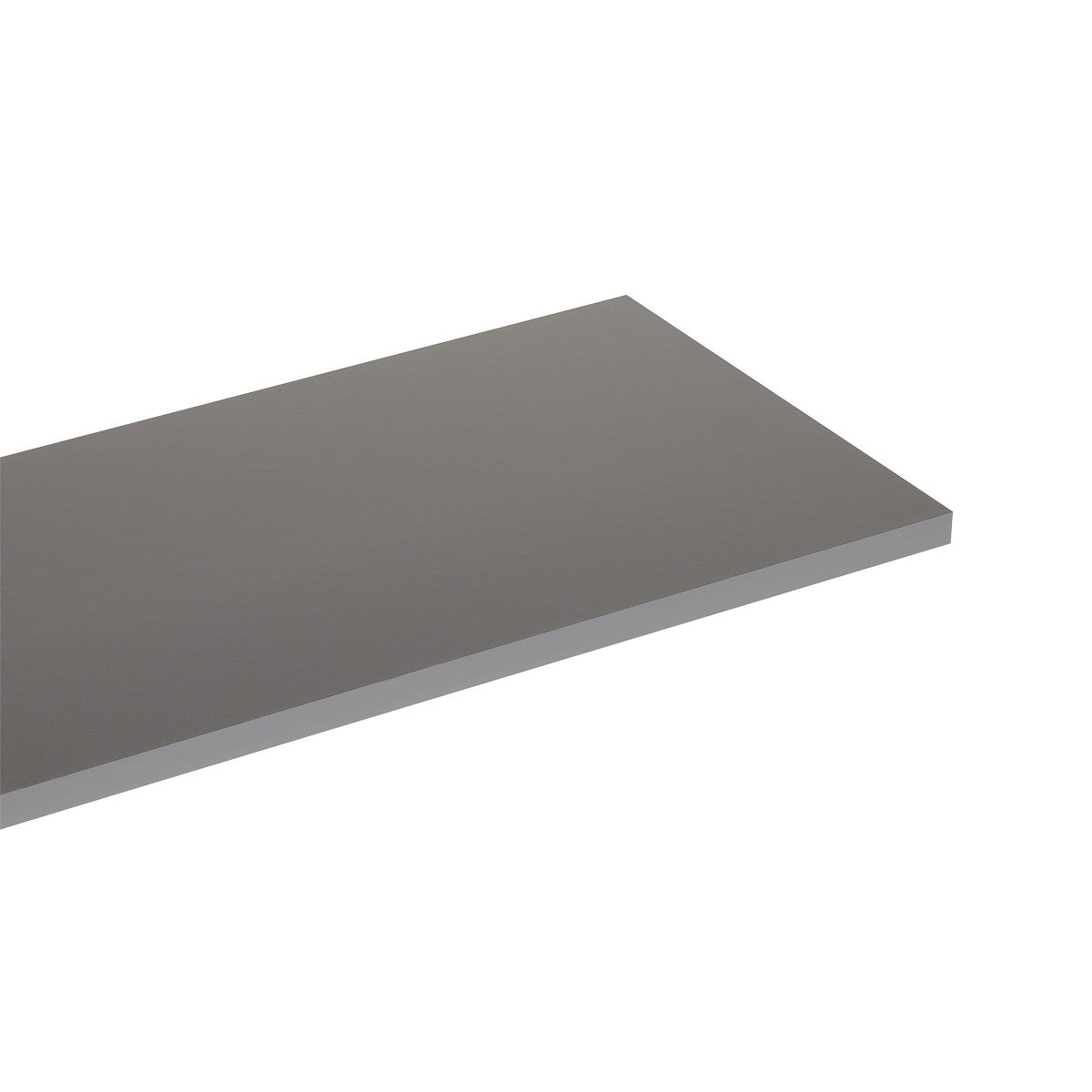 11-13/16" x 24-13/16" x 3/4" h Classic by Elfa Melamine End Shelf Grey