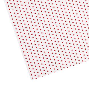 Red Polka Dot Waxed Tissue pkg/20