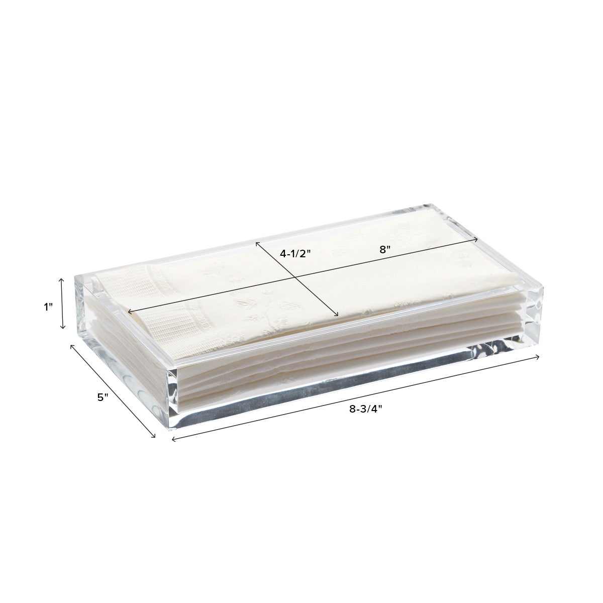 Acrylic Guest Towel Tray