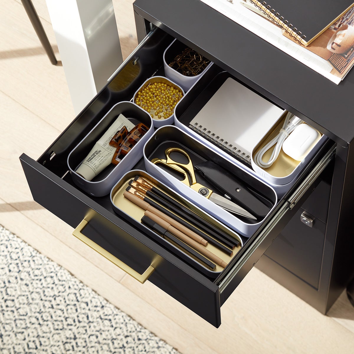Shallow Metal Drawer Organizers The Container Store