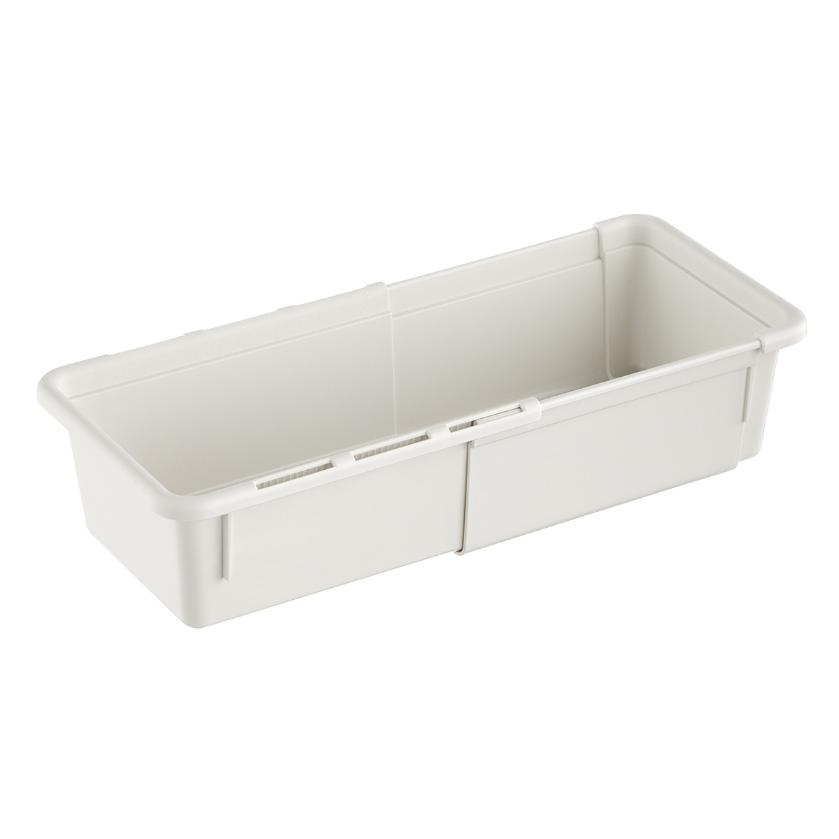 The Container Store Small Expandable Drawer Organizer White