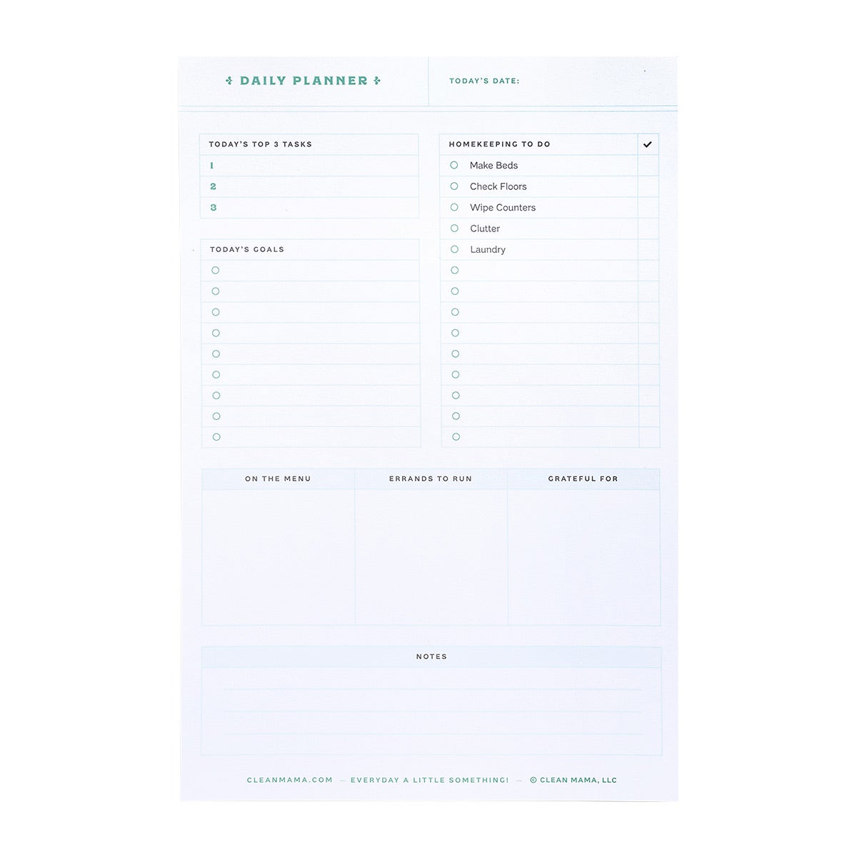 Clean Mama Daily Planner Notepad The Container Store clean-mama-daily-planner-notepad-the-container-store