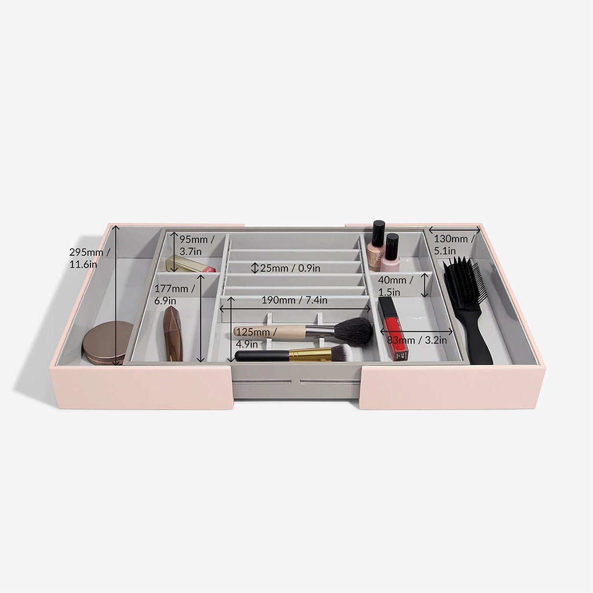 Stacker Expandable InDrawer Makeup Organizer The Container Store