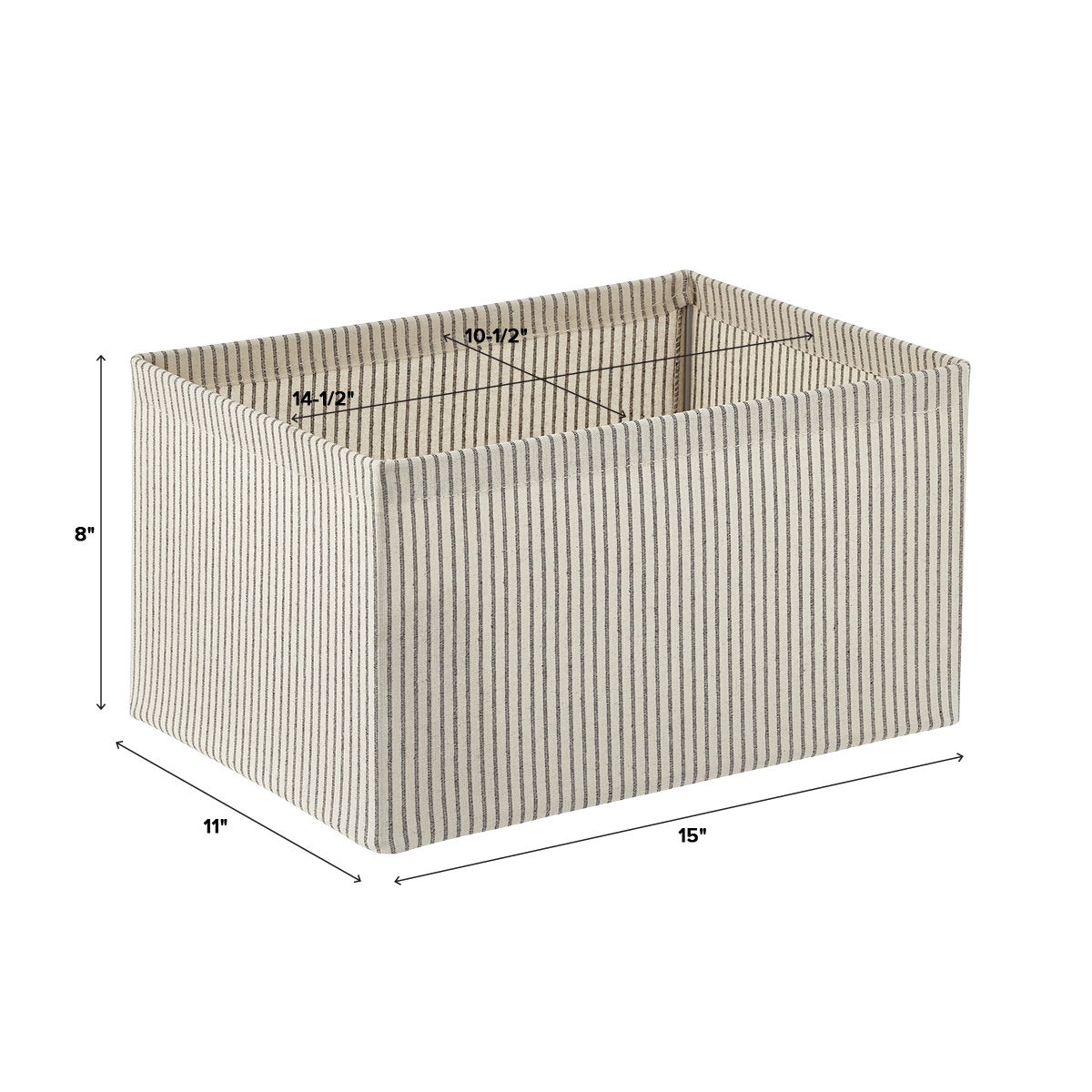 StraightSided Open Storage Bin The Container Store