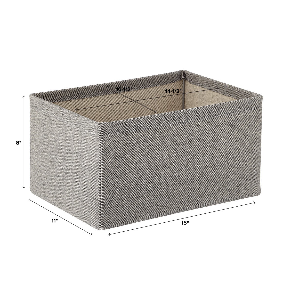 StraightSided Open Storage Bin The Container Store