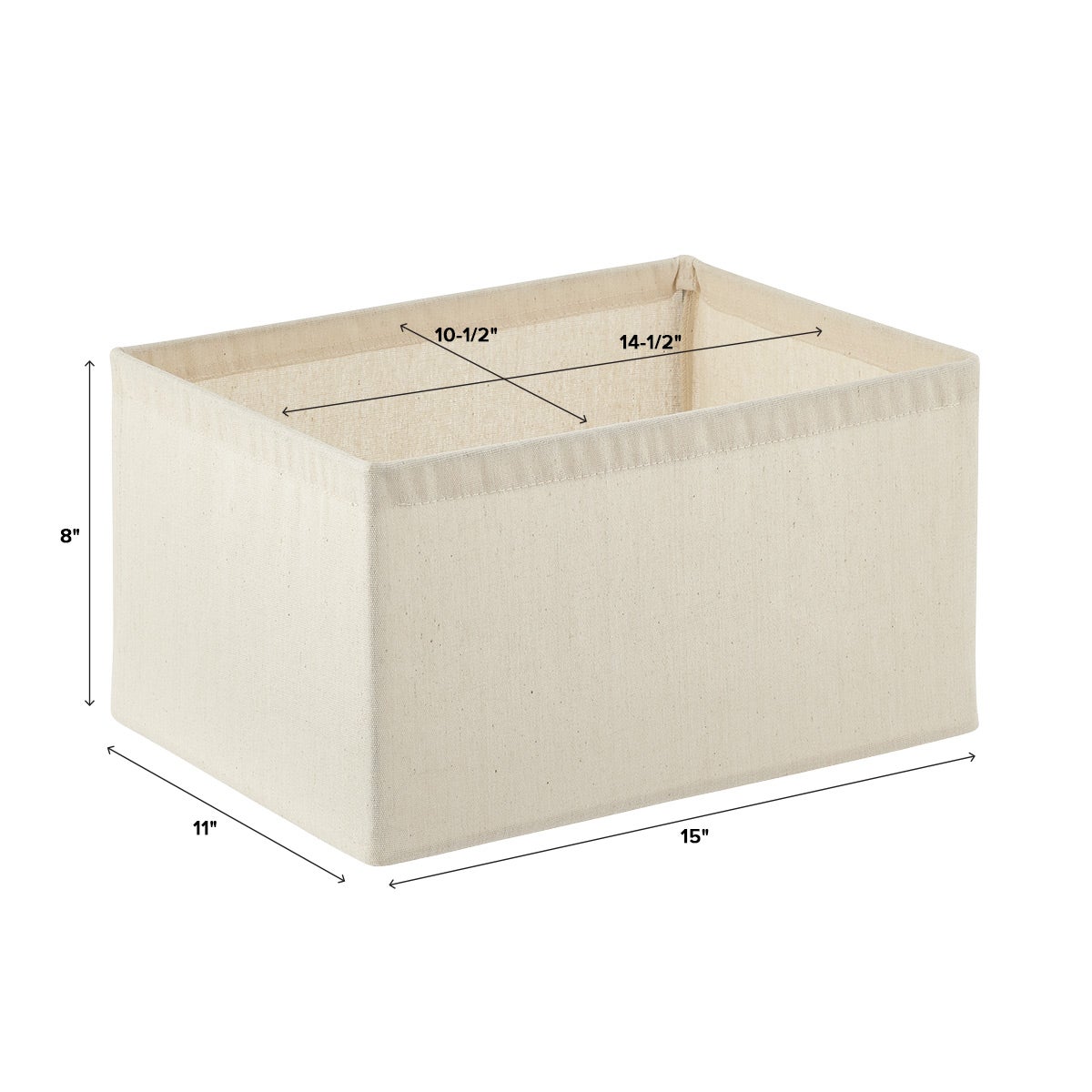 StraightSided Open Storage Bin The Container Store