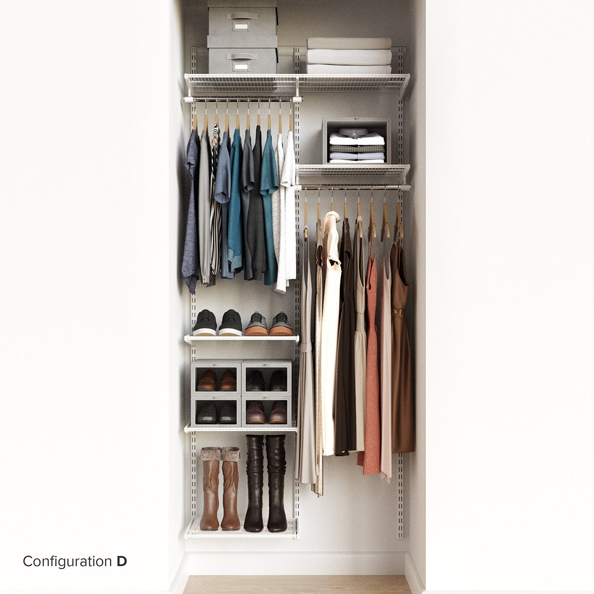 Elfa Classic 3' Closet Kit The Container Store